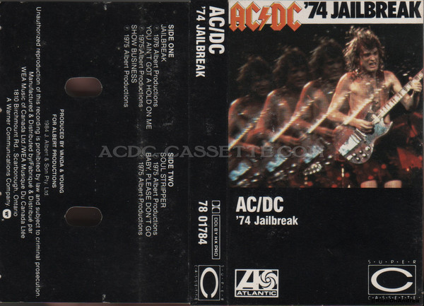 Ac/dc '74 Jailbreak Signed Album