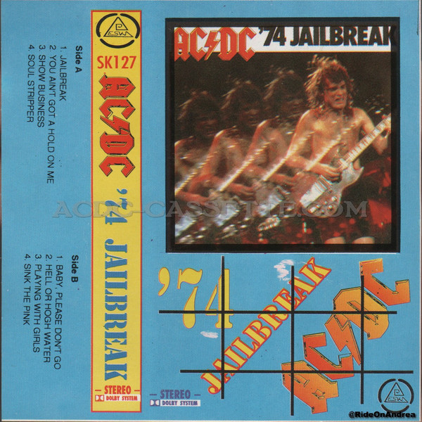 AC/DC – '74 Jailbreak (1984, Cassette) - Discogs